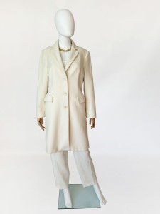 Benetton minimalistyczny wełniany płaszcz