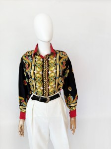 Jedwabna koszula 80's