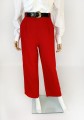 Elegance Paris czerwone spodnie vintage 100% wełna
