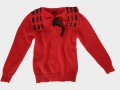 Sweter vintage z kołnierzem wełna, moher, angora