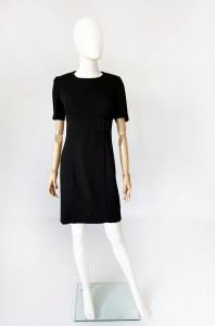 Wełniana sukienka vintage 80's