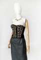 Zdobiony gorset vintage 80's