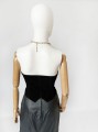 Zdobiony gorset vintage 80's