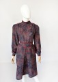 Wzorzysta sukienka vintage 70's