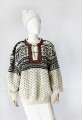 Norweski sweter vintage wełna szetlandzka