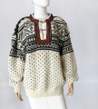 Norweski sweter vintage wełna szetlandzka