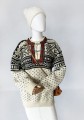 Norweski sweter vintage wełna szetlandzka