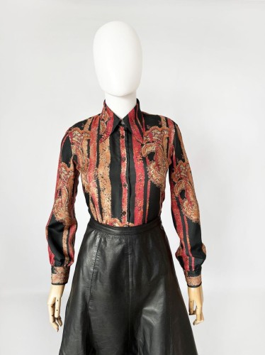 Pancaldi&amp;B jedwabna koszula 70's