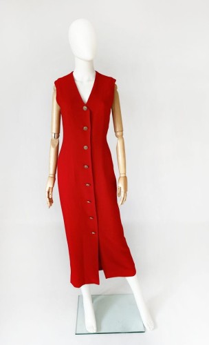 Jaeger wełniana sukienka maxi