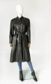 Moda Polska skórzany płaszcz vintage