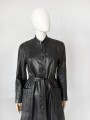 Moda Polska skórzany płaszcz vintage