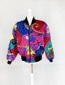 Pikowana kolorowa bomberka vintage 80's