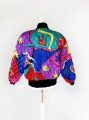 Pikowana kolorowa bomberka vintage 80's