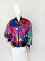 Pikowana kolorowa bomberka vintage 80's