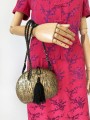 Drewniana torba z chwostem vintage 70's