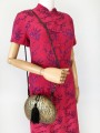 Drewniana torba z chwostem vintage 70's