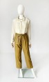 Klasyczna jedwabna koszula vintage off white
