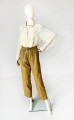 Klasyczna jedwabna koszula vintage off white