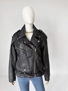 Skórzana ramoneska vintage 80's