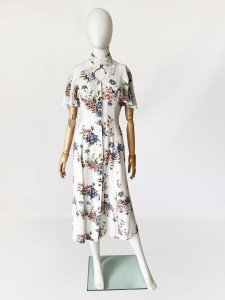 Długa sukienka w kwiaty 90's