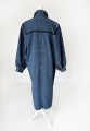 Jeansowy długi płaszcz vintage 80's/90's