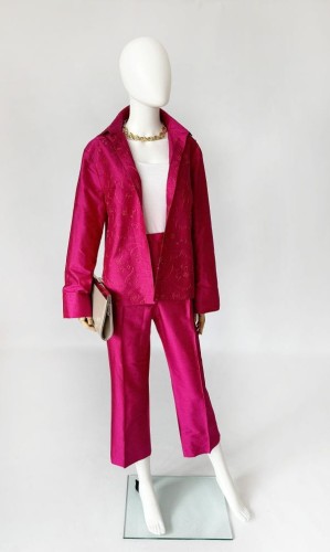 Jedwabny set/garnitur vintage