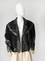 Skórzana kurtka z frędzlami vintage 80's