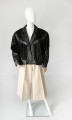Skórzana kurtka z frędzlami vintage 80's