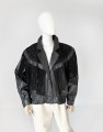 Skórzana kurtka z frędzlami vintage 80's