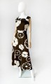 Sukienka maxi kwiatowe wzory vintage 70's