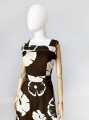 Sukienka maxi kwiatowe wzory vintage 70's