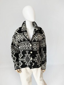 Gobelinowa kurtka vintage western