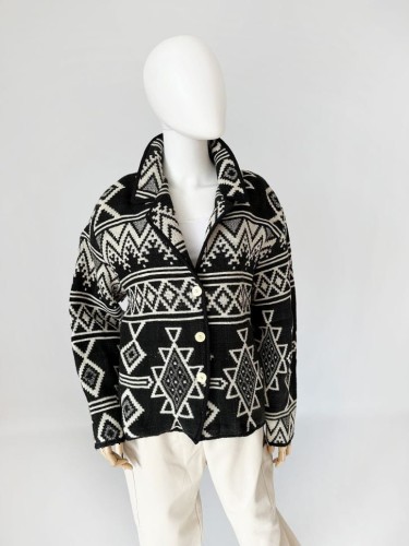 Gobelinowa kurtka vintage western
