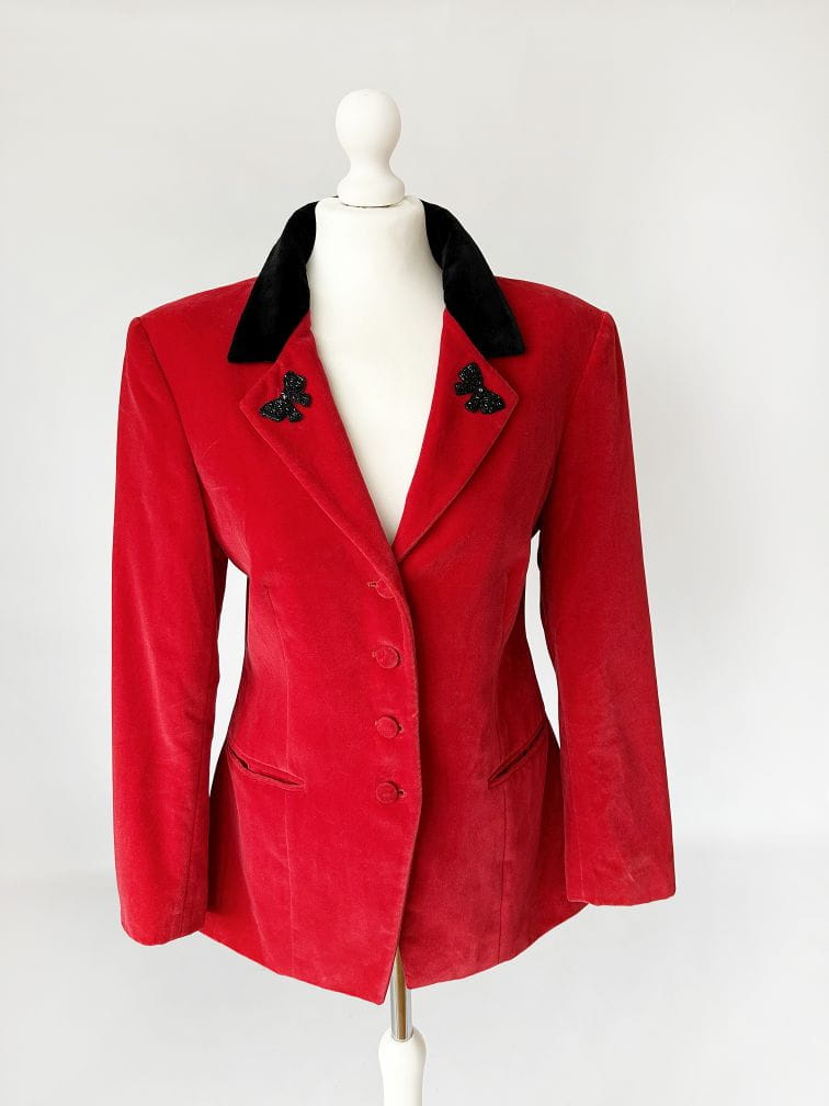 Blumarine aksamitna marynarka vintage