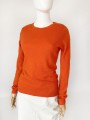 Kaszmirowy sweter w kolorze soczystej pomarańczy