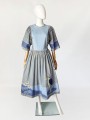 Bawełniana sukienka maxi vintage 80's