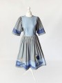 Bawełniana sukienka maxi vintage 80's