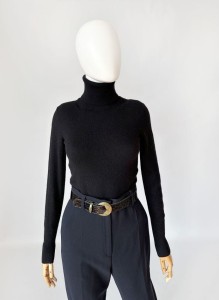 Banana Republic czarny golf 100% kaszmir
