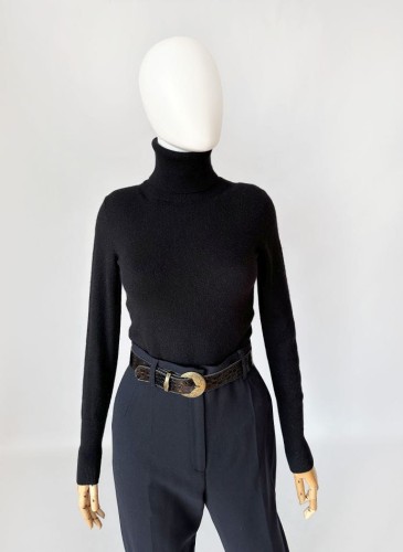 Banana Republic czarny golf 100% kaszmir