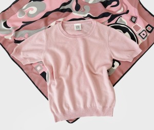 Madeleine sweter z kaszmiru pudrowy róż