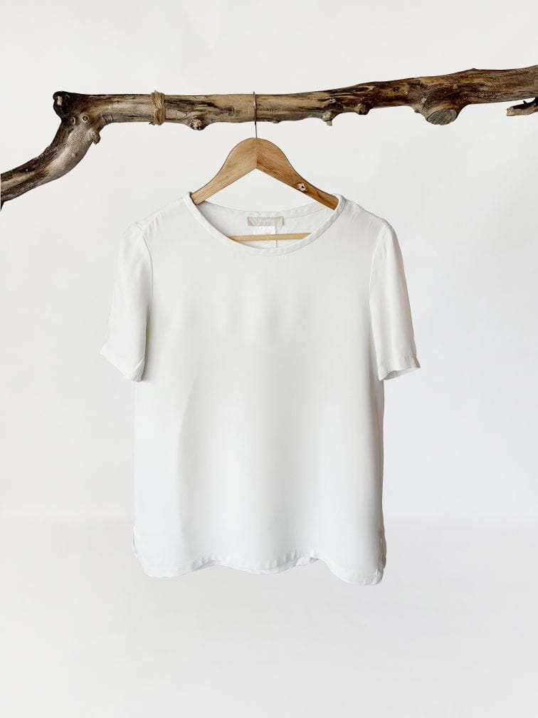Max Mara minimalistyczna jedwabna bluzka