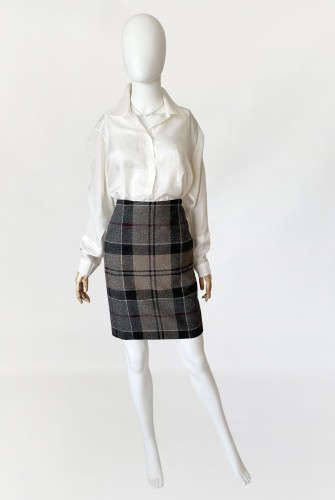 Barbour ołówkowa spódnica w kratę