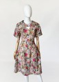 Bawełniana sukienka w kwiaty vintage