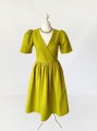 Lisa Says Gah limonkowa lniana sukienka