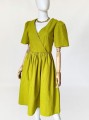 Lisa Says Gah limonkowa lniana sukienka