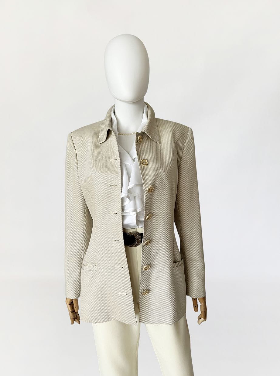 Valentino marynarka vintage 90's wełna z jedwabiem