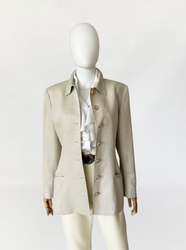 Valentino marynarka vintage 90's wełna z jedwabiem
