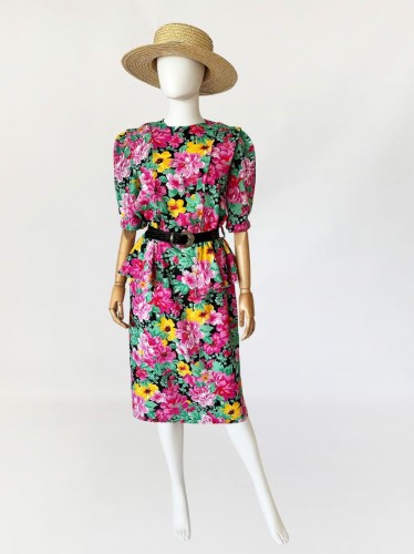 Francuska sukienka vintage 80's