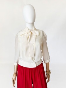 Guy Laroche jedwabna koszula vintage 70's