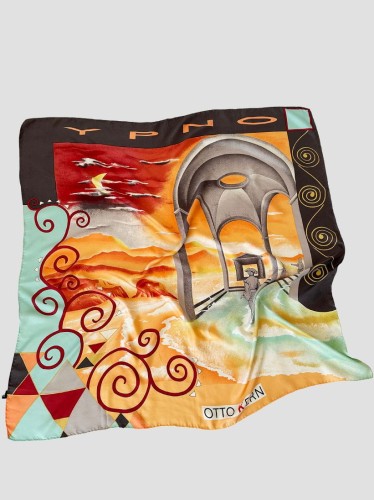 Otto Kern gigantyczna jedwabna chusta